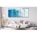 5-PIECE CANVAS PRINT SEA WAVE - PICTURES OF NATURE AND LANDSCAPE - PICTURES