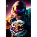 CANVAS PRINT COSMONAUT IN AN UNKNOWN ATMOSPHERE - PICTURES OF ASTRONAUT - PICTURES