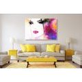 CANVAS PRINT FASHIONABLE FEMALE PORTRAIT - PICTURES OF WOMEN - PICTURES