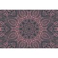 SAMOLEPIACA TAPETA MANDALA S INDICKÝM NÁDYCHOM V RUŽOVEJ - SAMOLEPIACE TAPETY - TAPETY