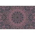 SELF ADHESIVE WALLPAPER MANDALA WITH AN INDIAN TOUCH IN PINK - SELF-ADHESIVE WALLPAPERS - WALLPAPERS