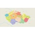 OBRAZ NA KORKU MAPA ČESKÉ REPUBLIKY - OBRAZY NA KORKU - OBRAZY