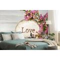SELF ADHESIVE WALL MURAL WITH THE INSCRIPTION "LOVE" ON A STONE - SELF-ADHESIVE WALLPAPERS - WALLPAPERS