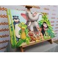 CANVAS PRINT CUTE ANIMALS - CHILDRENS PICTURES - PICTURES