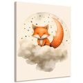 CANVAS PRINT DREAMY LEAF - DREAMY LITTLE ANIMALS - PICTURES