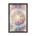 POSTER MANDALA IM INTERESSANTEN DESIGN - FENG SHUI - POSTER