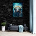 CANVAS PRINT BLUE-GOLD BUFFALO - PICTURES LORDS OF THE ANIMAL KINGDOM - PICTURES