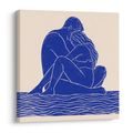 TABLEAU SUR TOILE – UNION TENDRE DE DEUX CORPS - TABLEAUX D'AMOUR - TABLEAUX