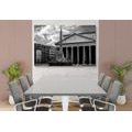 CANVAS PRINT ROMAN BASILICA IN BLACK AND WHITE - BLACK AND WHITE PICTURES - PICTURES