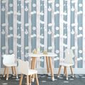 SELF ADHESIVE WALLPAPER BIRDS ON TREES WITH A BLUE BACKGROUND - SELF-ADHESIVE WALLPAPERS{% if product.category.pathNames[0] != product.category.name %} - WALLPAPERS{% endif %}