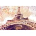 WALLPAPER EIFFEL TOWER IN PARIS - WALLPAPERS VINTAGE AND RETRO - WALLPAPERS