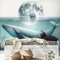 TAPETA VELRYBA POD MĚSÍČNÍM SVITEM - TAPETY MOŘŠTÍ ŽIVOČICHOVÉ - TAPETY