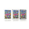 POSTER WITH MOUNT COLORFUL FLOWERS IN THE MEADOW - POSTERS - 🔥 TOTAL SALE 🔥