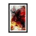 POSTER WITH MOUNT MODERN MEDIA PAINTING - ABSTRACT AND PATTERNED - POSTERS