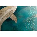 CANVAS PRINT OF A WHALE IN A MAGICAL OCEAN - PICTURES UNDERWATER WORLD - PICTURES