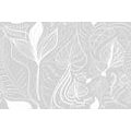 SELF ADHESIVE WALLPAPER MAGICAL LEAVES IN GRAY VERSION - SELF-ADHESIVE WALLPAPERS - WALLPAPERS