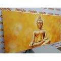 CANVAS PRINT GOLDEN BUDDHA STATUE - PICTURES FENG SHUI - PICTURES