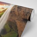 WALL MURAL MAJESTIC WATERFALL IN ICELAND - WALLPAPERS NATURE - WALLPAPERS