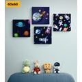 CANVAS PRINT SET MYSTERIOUS UNIVERSE - SET OF PICTURES - PICTURES