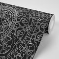 WALLPAPER ORIENTAL ORNAMENT IN BLACK AND WHITE - WALLPAPERS FENG SHUI - WALLPAPERS