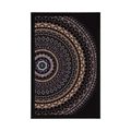 POSTER MANDALA WITH A SUN PATTERN IN SHADES OF PURPLE - FENG SHUI - POSTERS