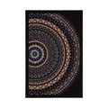 IMPRESSION SUR TOILE MANDALA AVEC UN MOTIF DE SOLEIL DANS LES TONS DE VIOLET - FENG SHUI - AFFICHES