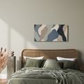 TABLEAU SUR TOILE – ABSTRACTION MODERNE AUX TONS NATURELS - IMAGES FORMES ABSTRAITES - TABLEAUX