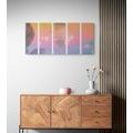 5-PIECE CANVAS PRINT COLORFUL ABSTRACT LEAF - ABSTRACT PICTURES{% if product.category.pathNames[0] != product.category.name %} - PICTURES{% endif %}