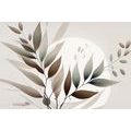 IMPRESSION SUR TOILE FEUILLES MINIMALISTES DANS UN DESIGN BOHÈME - IMPRESSIONS SUR TOILE ARBRES ET FEUILLES - IMPRESSION SUR TOILE