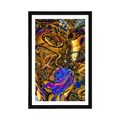 POSTER WITH MOUNT FULL OF ABSTRACT ART - ABSTRACT AND PATTERNED - POSTERS