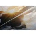 CANVAS PRINT FASCINATING SUNRISE IN THE MOUNTAINS - PICTURES OF NATURE AND LANDSCAPE - PICTURES