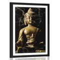 AFFICHE AVEC MONTURE LA STATUE DE BOUDDHA - FENG SHUI - AFFICHES