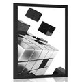 POSTER STRATEGIC CUBE IN BLACK AND WHITE - BLACK AND WHITE - POSTERS