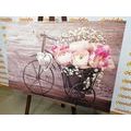 WANDBILD SCHÖNE BLUMEN IN EINER VINTAGE-VASE - VINTAGE- UND RETRO-BILDER - BILDER