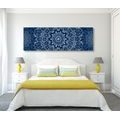 CANVAS PRINT BLUE MANDALA WITH AN ABSTRACT PATTERN - PICTURES FENG SHUI - PICTURES