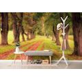 WALL MURAL TRAIL THROUGH THE AUTUMN FOREST - WALLPAPERS NATURE - WALLPAPERS