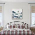 WANDBILD RUHIGE WASSERPFLANZEN - BILDER BLUMEN - BILDER
