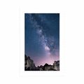 POSTER WITH MOUNT STARRY SKY ABOVE THE ROCKS - UNIVERSE AND STARS - POSTERS
