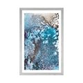 POSTER WITH MOUNT ABSTRACTION FROM WATERCOLOR COLORS - ABSTRACT AND PATTERNED - POSTERS