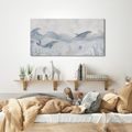 TABLEAU SUR TOILE – MONDE SOUS-MARIN AVEC DES BALEINES - TABLEAUX DE BALEINE - TABLEAUX