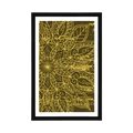 POSTER MIT PASSEPARTOUT TEXTUR DES MANDALAS - FENG SHUI - POSTER