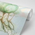 PAPIER PEINT AUTOCOLLANT ARBRES SUR CHAMP PASTEL - PAPIERS PEINTS AUTOCOLLANTS - PAPIER PEINT