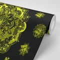 SELF ADHESIVE WALLPAPER YELLOW MANDALA - SELF-ADHESIVE WALLPAPERS - WALLPAPERS