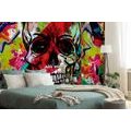 SELF ADHESIVE WALLPAPER SKULL IN GRAFFITI DESIGN - SELF-ADHESIVE WALLPAPERS - WALLPAPERS