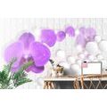 SELF ADHESIVE WALLPAPER ORCHID ON AN ABSTRACT BACKGROUND - SELF-ADHESIVE WALLPAPERS - WALLPAPERS