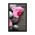 POSTER ELEGANTE KOMPOSITION MIT ORCHIDEENBLÜTEN - FENG SHUI - POSTER