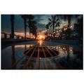TAPETE GITARRE BEI SONNENUNTERGANG - MUSIK FOTOTAPETEN - TAPETEN