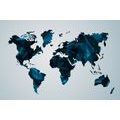 IMPRESSION SUR TOILE CARTE DU MONDE EN GRAPHISME VECTORIEL - CARTES D'IMPRESSIONS SUR TOILE - IMPRESSION SUR TOILE