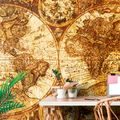 SELF ADHESIVE WALLPAPER SKETCHED MAP OF THE PAST - WALLPAPERS - 🔥 TOTAL SALE 🔥