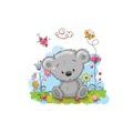 CANVAS PRINT CUTE TEDDY BEAR - CHILDRENS PICTURES - PICTURES